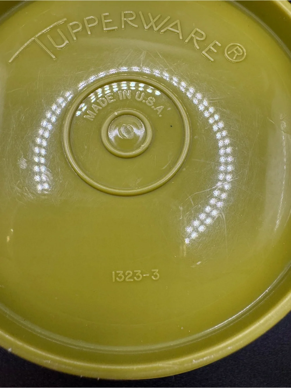 VTG 1970’s Green Tupperware Servalier Bowl 1323-3 Diameter 4.5”